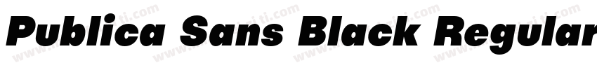 Publica Sans Black Regular字体转换